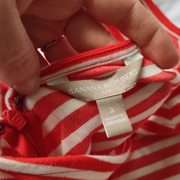 Banana Republic Candy Stripe Peplum Top - Picture 3 of 3